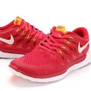 Red Nike Free Run 5.0